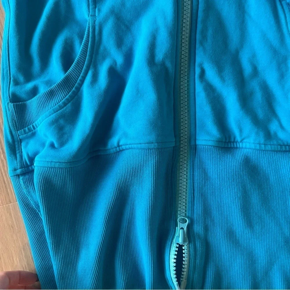 Lululemon kayak blue hoodie live simply jacket Size 6 - Picture 11 of 11